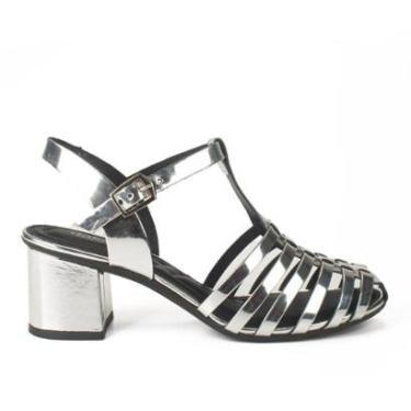 Imagem de Sandália Dakota de Salto Bloco Metalizada DA042-Feminino