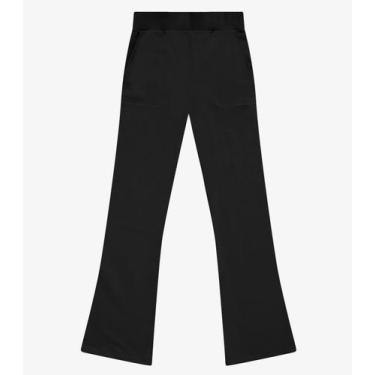 Imagem de Calça Boot Cut Feminina Molecotton Felpado Rovitex Preto, M, Preto