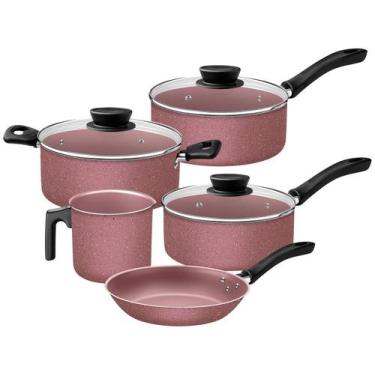 Imagem de Jogo De Panelas Tramontina Linz 5 Peças Em Alumínio Antiaderente Starf