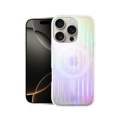 Imagem de Capa para Celular Gshield para Iphone 16 Pro com Proteção Contra Impactos e Riscos Magsafe Holográfica Transparente 1