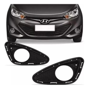 Imagem de Grade Parachoque Hb20 Com Furo Milha 2012 13 14 - Marca Imports, Direi