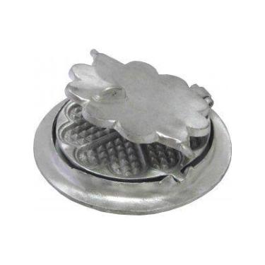 Imagem de Forma De Waffle Alumínio Fundido Para Fogão a Lenha 23 Cm - Comercial 