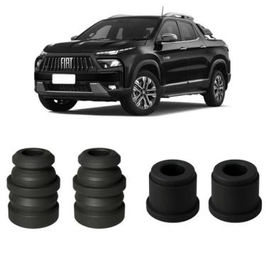 Imagem de Kit Batentes Suspensão Dianteira E Traseira Fiat Toro - Borfix