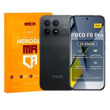 Imagem de Película Hidrogel Frente e Verso MI Poco F8 Pro Fosca Ou HD - MACA, Fo