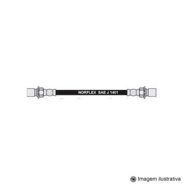 Imagem de Flexivel do Freio Traseiro 410mm Corsa Pick Up 420mm Femea 12X1 e 10X1