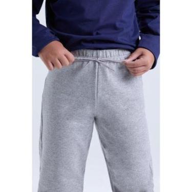 Imagem de Calça Infantil de Moletom Inverno Algodão Avulsa-Unissex