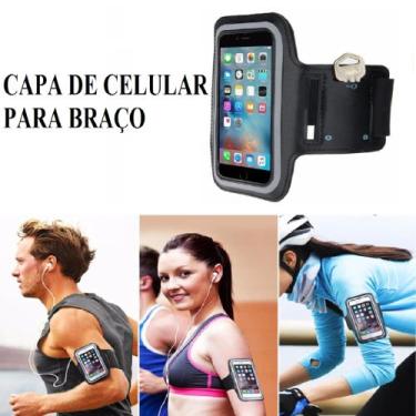 Imagem de Porta Celular Braço Leve Braçadeira Exercício Bike para Celular Suport