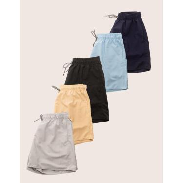 Imagem de Kit 5 Short Masculino Tactel Elastano Bermuda Academia Praia-Masculino