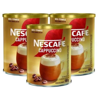 Imagem de 3x Cafe Soluvel Nescafe Cappuccino Tradicional 180g - - Nescafé, Tradi