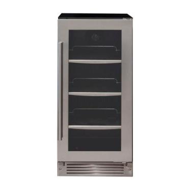 Imagem de Frigobar Cuisinart Arkton 93L Compressor com Porta em Aço Inox e Vidro