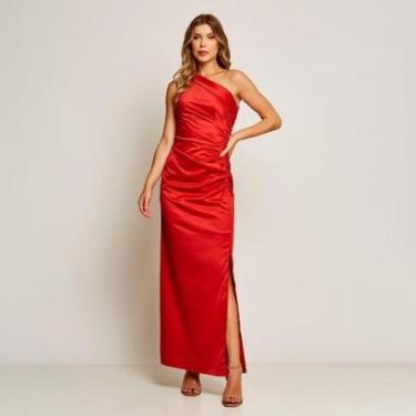 Imagem de Vestido Festa Cetim Longo Liso Miss Joy 7471 Feminino-Feminino