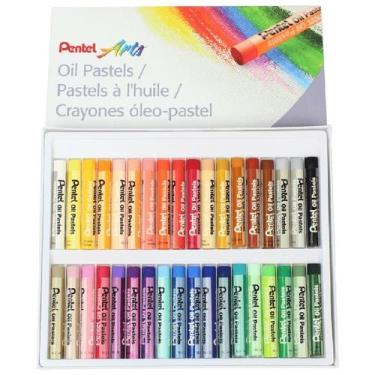 Imagem de Giz pastel oleoso 36 cores Pentel
