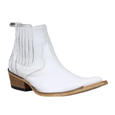 Imagem de Bota Texana Masculina Branca Cow Way 37673, 40