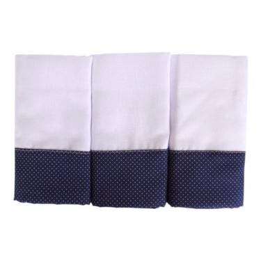 Imagem de Kit Fraldas 03 Peças Barra De Tecido Luxo Pinte E Borde Tamanho 70Cm X