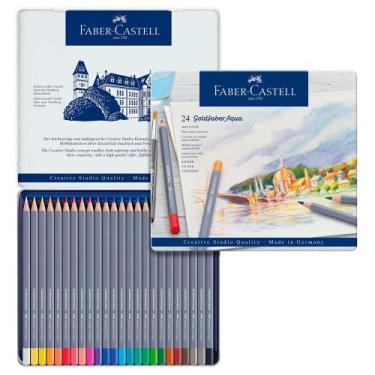 Imagem de Lápis de Cor Aquarelável Faber Castell Goldfaber 24 Cores