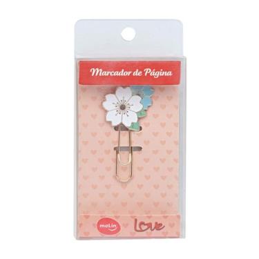 Imagem de Marcador de Pagina Love Flower Branco Molin Cx/1