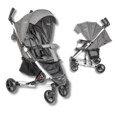 Imagem de Carrinho de bebe helios ii melange grafite - kiddo