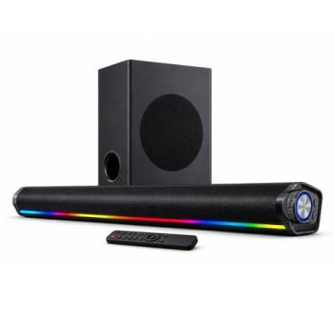 Imagem de Soundbar Caixa de Som Home Theater Bluetooth Subwoofer 40W - KNUP, Pre