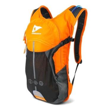 Imagem de Mochila de Hidratação NTK Legendários 15 Litros Laranja e Preto Leve p