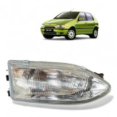 Imagem de Farol Palio 1996 1997 1998 1999 2000 H4 - RF, Lado Esquerdo (Motorista