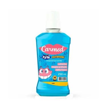 Imagem de Enxaguante Bucal Carmed Fini Dentaduras 250ml Zero Álcool