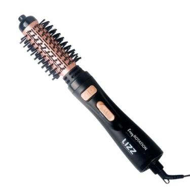 Imagem de Escova de Cabelo Lizz Pro Easy Rotation Preto Bivolt - Lizz Profession