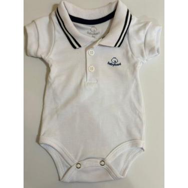 Imagem de BODY POLO MC C/ PUNHO SUEDINE Cor:BrancoTamanho:rn - Baby hood, Branco