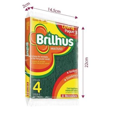 Imagem de Esponja brilhus dupla face l4p3