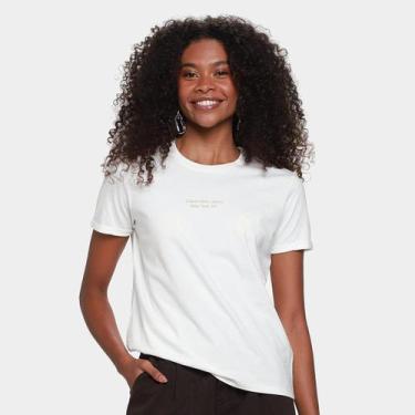 Imagem de Camiseta Calvin Klein New York Feminina, Off white, P