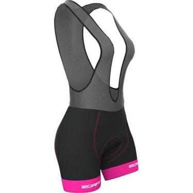 Imagem de Bretelle Bermuda Feminino Ciclismo ERT Forro Gel Team Rosa - Ert Cycle