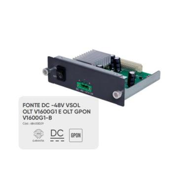 Imagem de Fonte DC -48V VSOL GPON V1600G1-B 68400029, -48Vcc