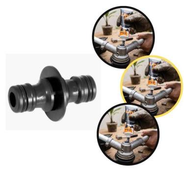 Imagem de Kit 2 conector duplo 1/2 emenda mangueira jardim resistente - Vonder