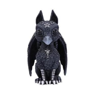 Imagem de Ornamento De Resina Gato Mágico De Halloween, Escultura De Animal Para