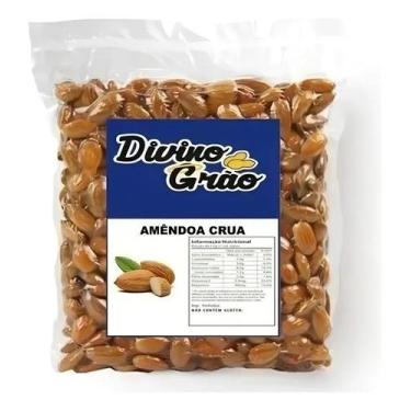 Imagem de Amêndoas Crua Natural 500g - DIVINO GRÃO