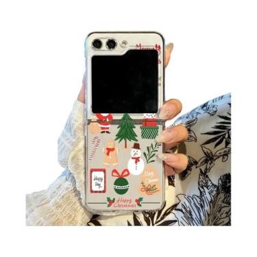 Imagem de Capa De Telefone Dura E Transparente Com Tema De Natal, Boneco De Neve