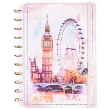 Imagem de Caderno Disko Inglaterra Médio M Capa Dura Disco Reposicionável