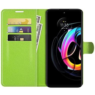Imagem de Capa Capinha Carteira Moto Edge 20 Lite Case Couro Flip Top - Prote��o Premium (Verde)