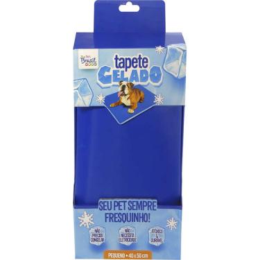 Imagem de Tapete Gelado The Pets Brasil Azul - Tam. P