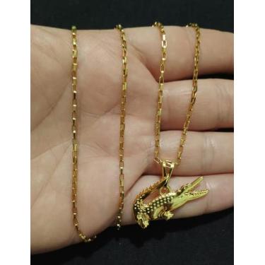 Imagem de Corrente Masculina Com Pingente Lacoste Em Aço Inox