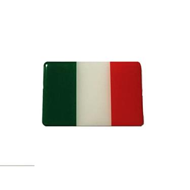 Imagem de Adesivo resinado da bandeira da Itália 9x6 cm