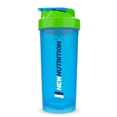 Imagem de Coqueteleira 600ml Azul com Tampa Verde NewNutrition