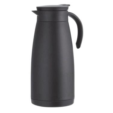 Imagem de Garrafa Térmica Café Parede Dupla 1,5L Preta Luxo Vedação