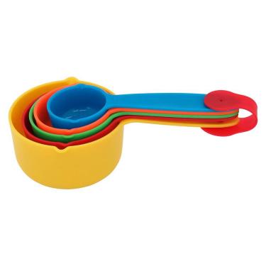 Imagem de MINO JG MEDIDORES COPOS 5x10x18cm PLÁSTICO COLOR 5PÇ