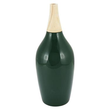 Imagem de FOGLIO GARRAFA DECORATIVA 35x15x15cm CERÂMICA VERDE