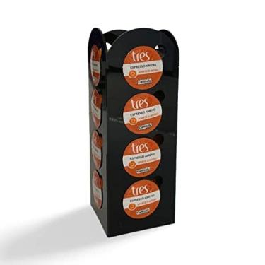 Imagem de Porta Capsulas Compat?vel Modelo Tr?s 3 Cora??es Torre At? 16 Capsulas - Preto