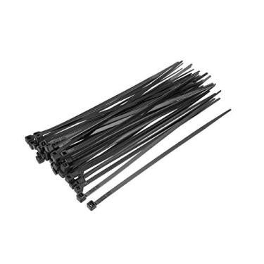 Imagem de Abraçadeiras com zíper de 500 peças Uxcell de 12,7 cm x 0,33 cm com trava automática de nylon preto