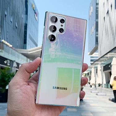 Imagem de Capa de telefone transparente de gradiente de luxo Aurora para Samsung S22 S21 S20 Plus Note 20 Ultra 10 A12 A32 A22 A51 A71 A21S A31 A02S Co, Colorful, Para Note 10 Pro