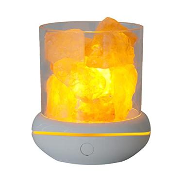 Imagem de Cristal Sal Pedra Luz Noturna 7 Cores LED Rock Lâmpada de Cristal Portátil USB Óleo Essencial para Carro Home Office Quarto Decoração de Mesa