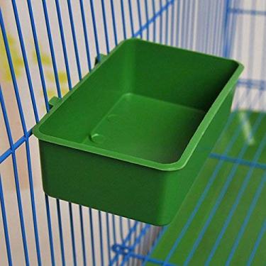 Imagem de Tigela para alimentador de água de alimento de pássaro para Parrot Budgies Parakeet Cockatiel Conure Lovebird Canary Finch CageLitewood 4.7inch verde