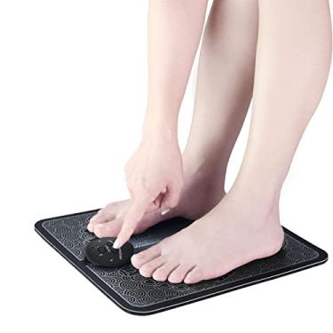 Imagem de Almofada elétrica para os pés - Tapete massageador de pés de carregamento de bateria,Almofada de pé com 6 modos 9 intensidades tapete portátil, almofada de massagem pés, spa de alívio Aocate